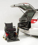 Bruno Model VSL-4000HW Joey™ Vehicle Lift for stowage of your power wheelchair or scooter inside your minivan